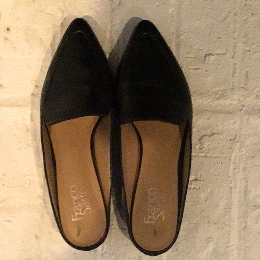 Franco Sarto Black Mules